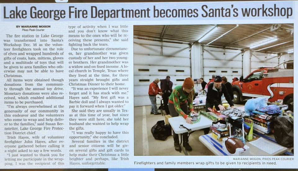 Lake George Fire Department becomes Santa's workshop 2024